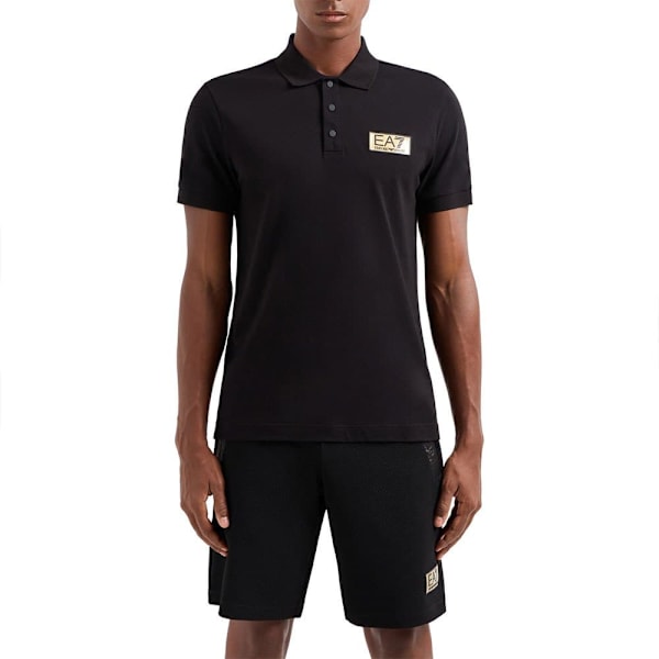 Ea7 Emporio Armani 3dpf02 Kortærmet Polo Sort S Mand
