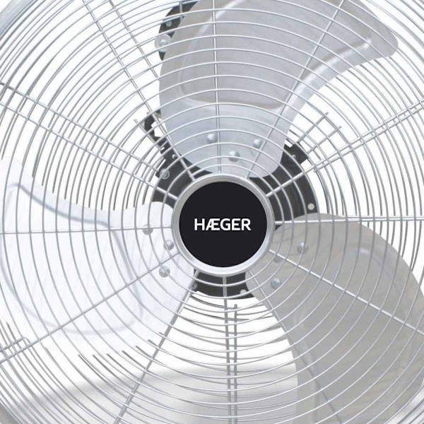 Haeger Tuuletin New Tornado Harmaa,Hopeinen One Size / EU Plug
