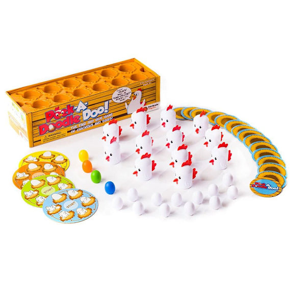 Fat Brain Toys Hen Brädspel Peek A Doodle Doo Flerfärgad