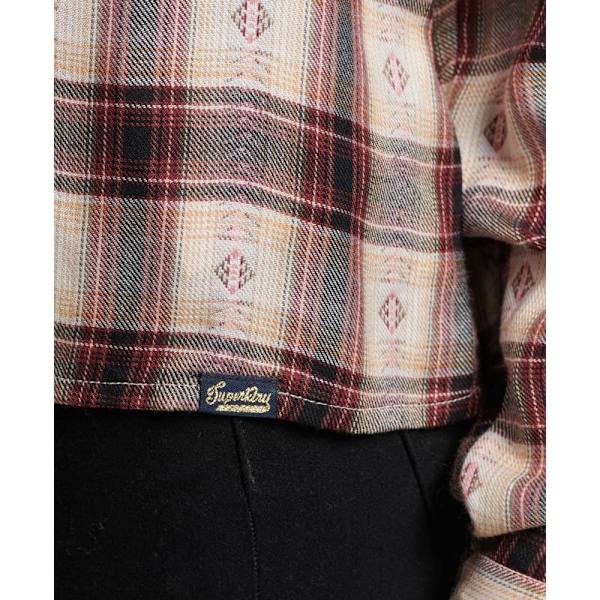 Superdry Pitkähihainen Pusero Check Ruskea XS Nainen
