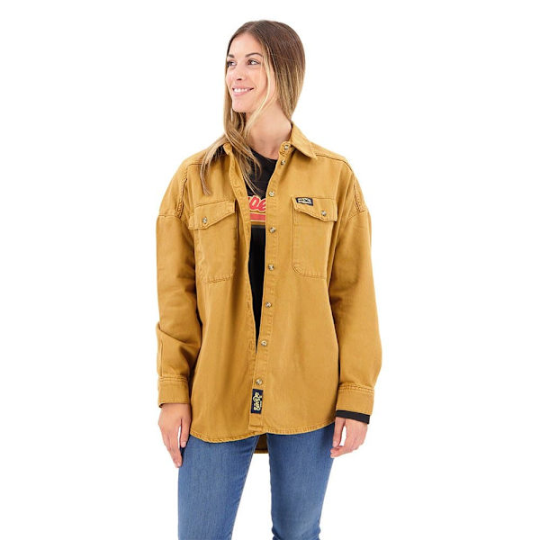 Superdry Päällyspaita Denim Ruskea L Nainen