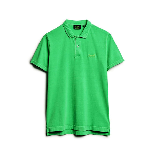 Superdry Essential Logo Neon Kortärmad Polotröja Vit M Man