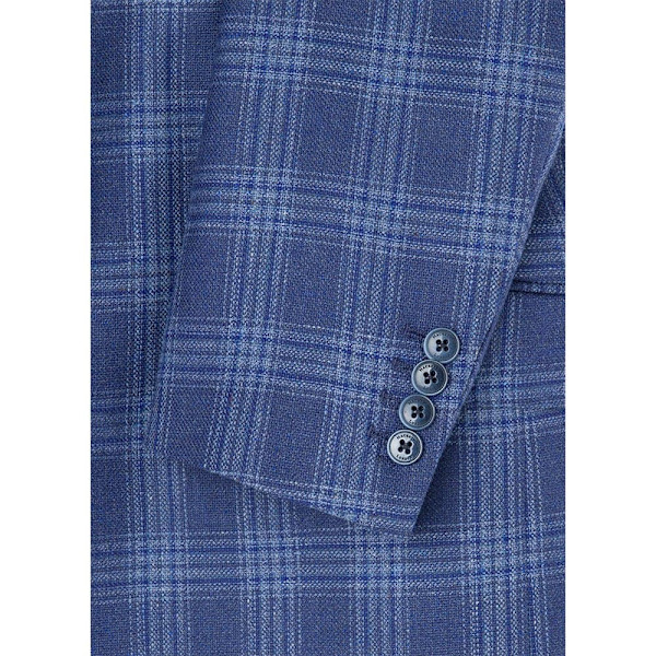 Hackett Blazer Silk Blue Check Blå 38 / R0 Man