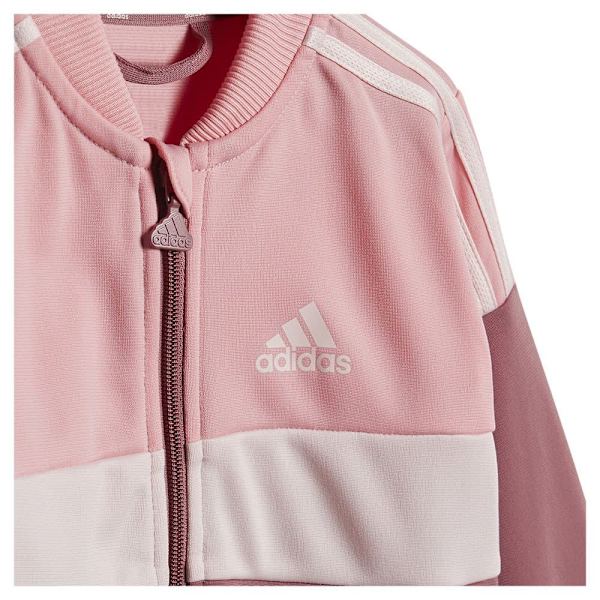 Adidas Tiberio 3 Stripes Colorblock Shiny Träningsdräkt Rosa 6-9 Months Pojke