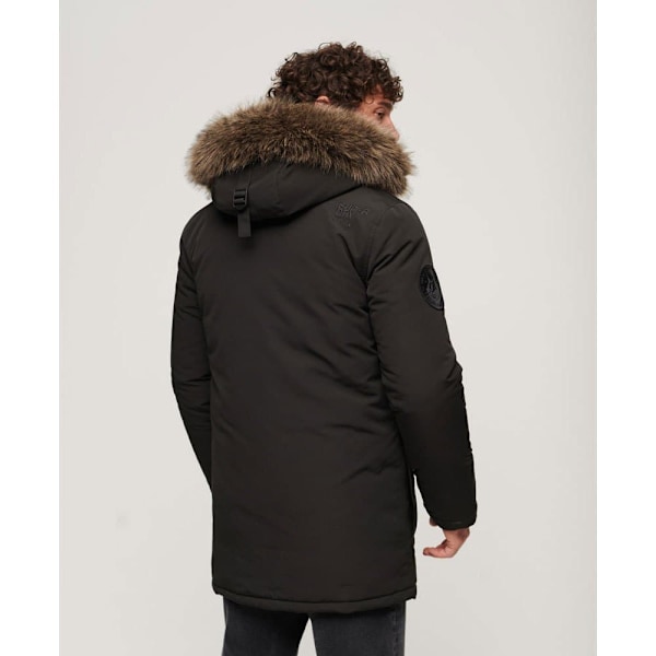Superdry Parka Everest Faux Fur Sort S Mand
