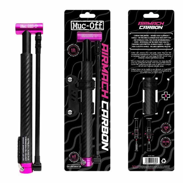 Muc Off Airmach Mini Pumpe Transparent 130 Psi