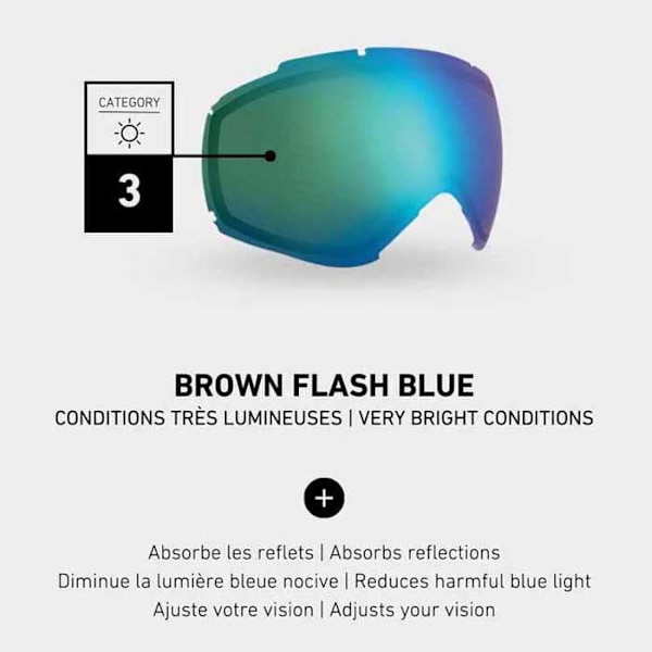 Cebe Skidglasögon Horizon Grå Brown Flash Blue/CAT3