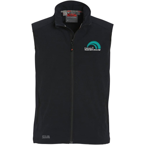 Slam Emirates Team New Zealand Active Softshell Jakke Sort XL Mand