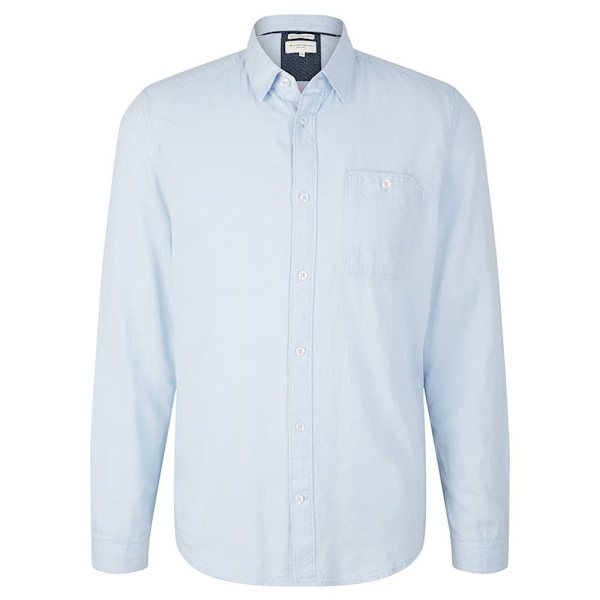 Tom Tailor Skjorte 1032342 Blå M Mand