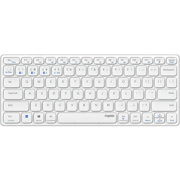 Rapoo Trådlöst Tangentbord E9600m Vit