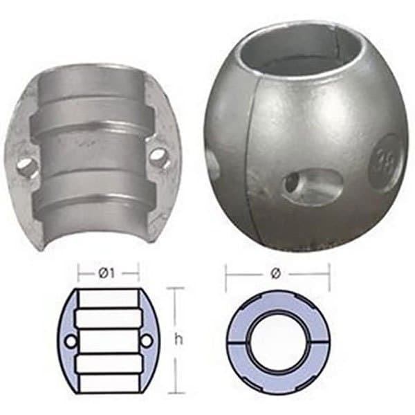 Tecnoseal Krave Anode Søvfarvet 44.4 mm