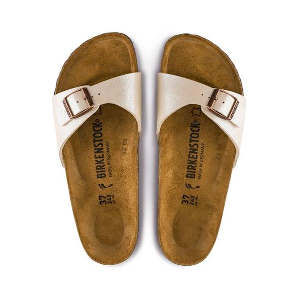 Birkenstock Madrid Birko-flor Sandaler Vit EU 37 Kvinna