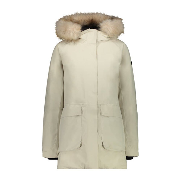Cmp Parka Fix Hood 30k3866 Jakke Beige L Kvinde