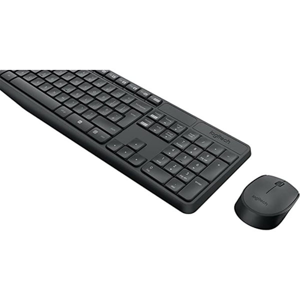 Logitech Trådløst Tastatur Og Mus Mk235 Sort Portuguese QWERTY