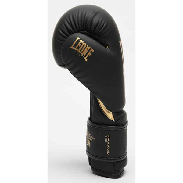 Leone1947 Boksehandsker I Kunstlæder Black And Gold Sort 10 oz