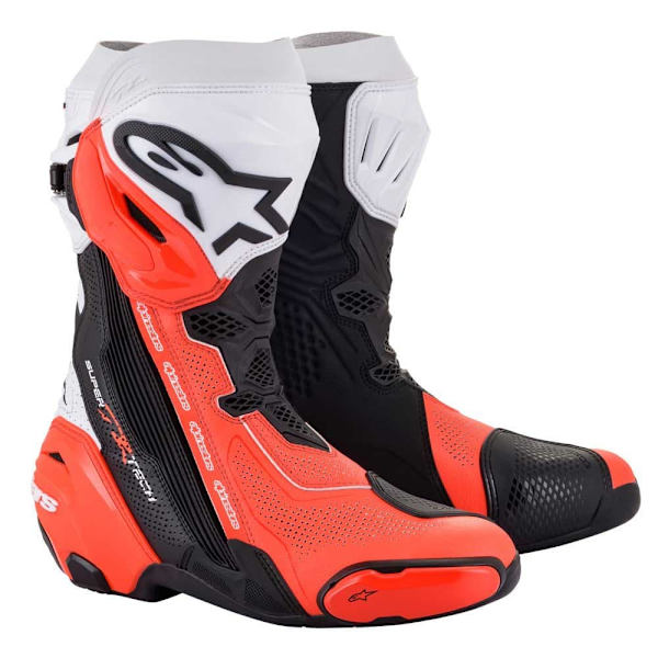Alpinestars Supertech R Vented Racingstövlar Röd,Svart EU 45 Man