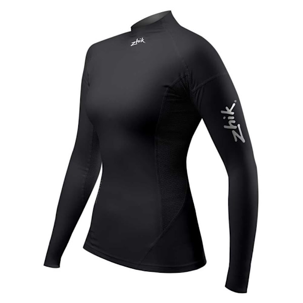 Zhik Pitkähihainen T-paita Eco Spandex Musta L Nainen
