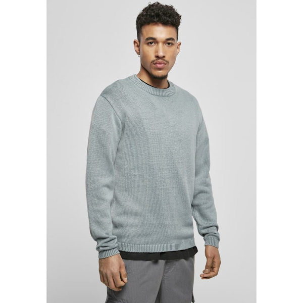 Urban Classics Sweater Washed Blå S Mand