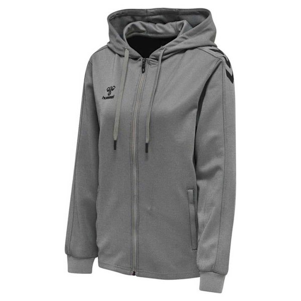Hummel Sweatshirt Med Full Dragkedja Core Xk Poly Grå XL Kvinna