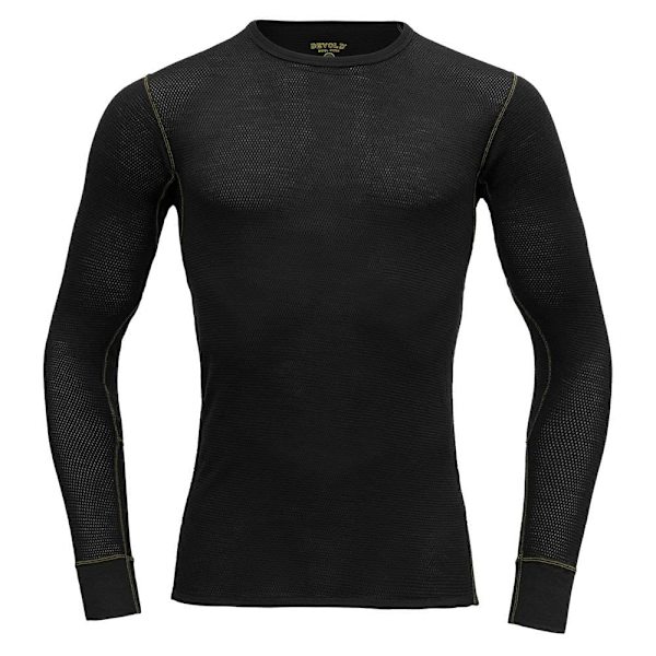 Devold Of Norway Wool Mesh 190 Långärmad Baslager Svart 2XL Man