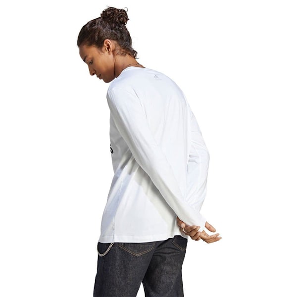 Adidas Långärmad T-shirt Bl Sj Vit M / Regular Man