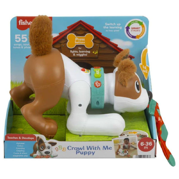 Fisher Price Krypa Med Mig Valp 123 Flerfärgad 6 Months