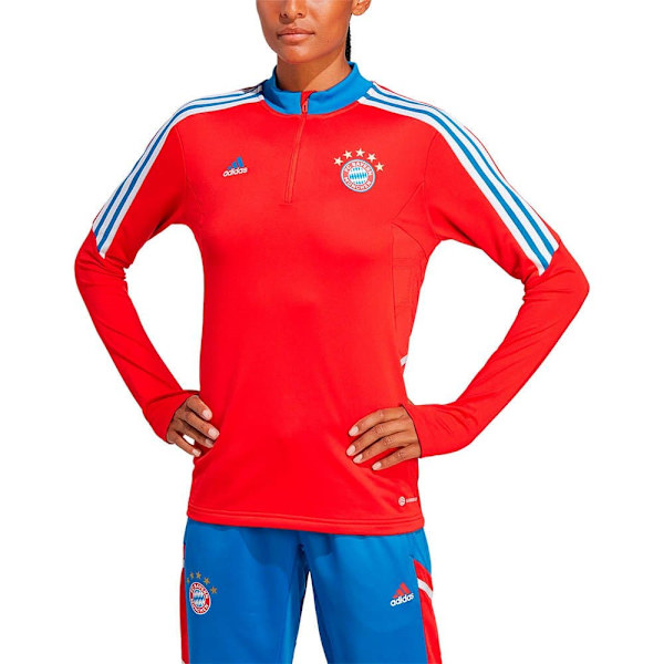 Adidas Kvinde Jakke Rejser Fc Bayern Munich 22/23 Rød S
