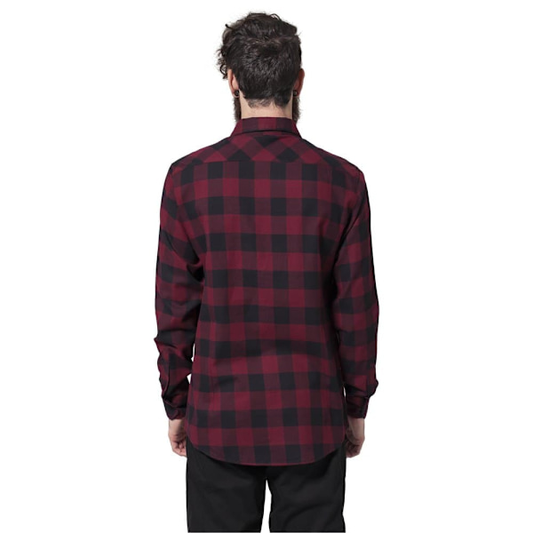 Urban Classics Basic Flannelskjorte Sort L Mand