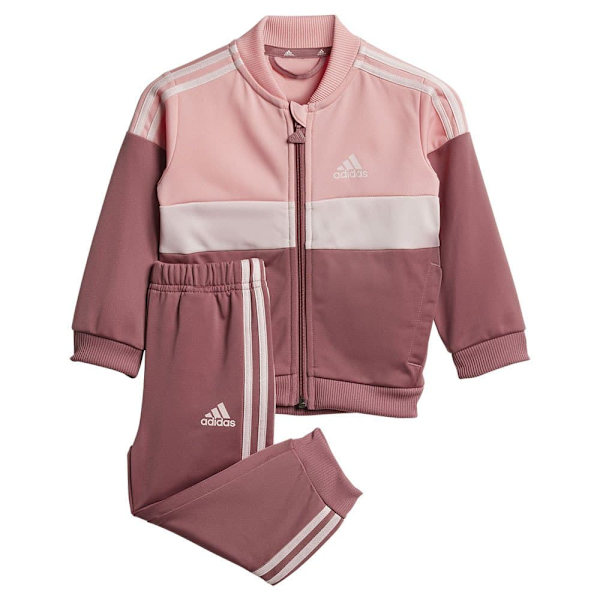 Adidas Tiberio 3 Stripes Colorblock Shiny Träningsdräkt Rosa 6-9 Months Pojke