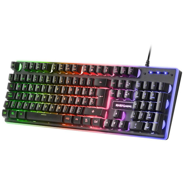 Mars Gaming Mcpx Mus Og Tastatur+musemåtte Gaming Sort Spanish QWERTY