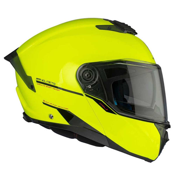Mt Helmets Atom 2 Sv Solid A3 Modulaarinen Kypärä Keltainen S