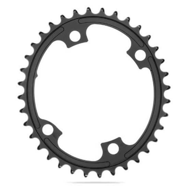 Absolute Black Oval 2x Asymmetric Shimano 9100/8000 110 Bcd Kædehjul Sort 52t