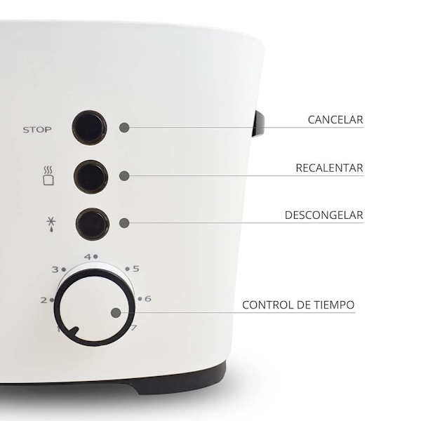 Tm Electron Brødrister Tmpts001 1000w Søvfarvet One Size / EU Plug