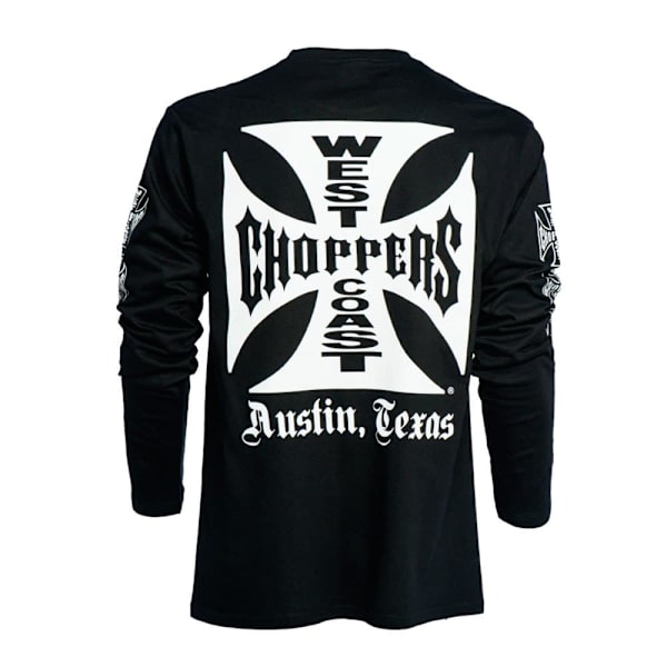 West Coast Choppers Sweatshirt Og Cross Sort 2XL Mand