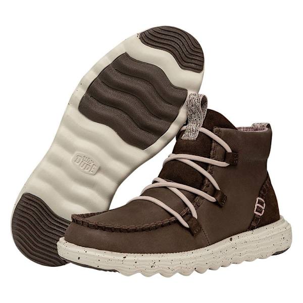 Hey Dude Reyes Leather Skor Brun EU 36 Kvinna