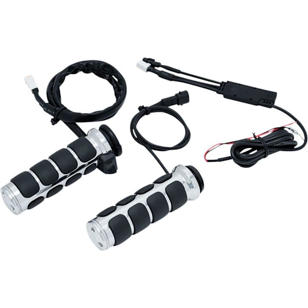 Kuryakyn Iso® 6470 Opvarmede Håndtag Sort,Søvfarvet 25.4 mm