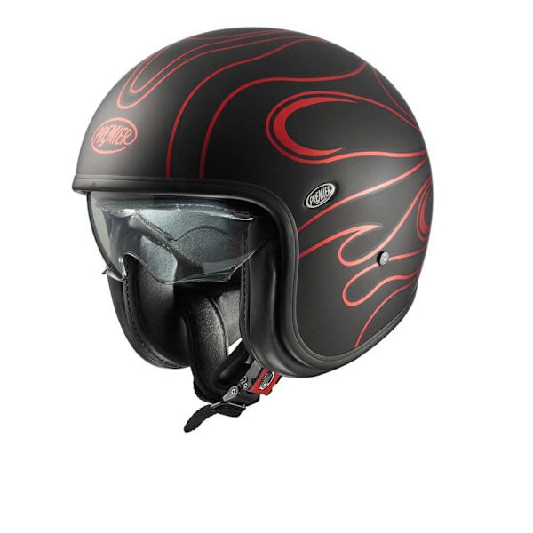 Premier Helmets Öppen Ansikts Hjälm 23 Vintage Fr Bm 22.06 Svart L