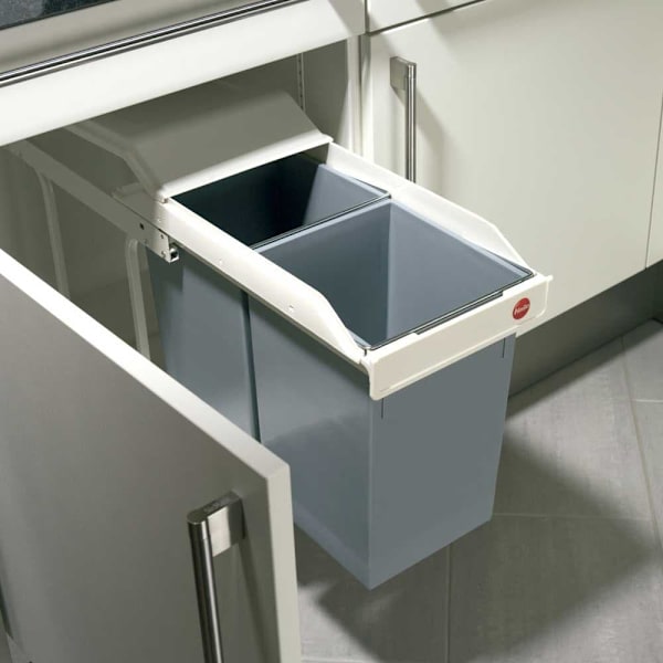 Hailo Soptunna Multi-box 2x14l Grå
