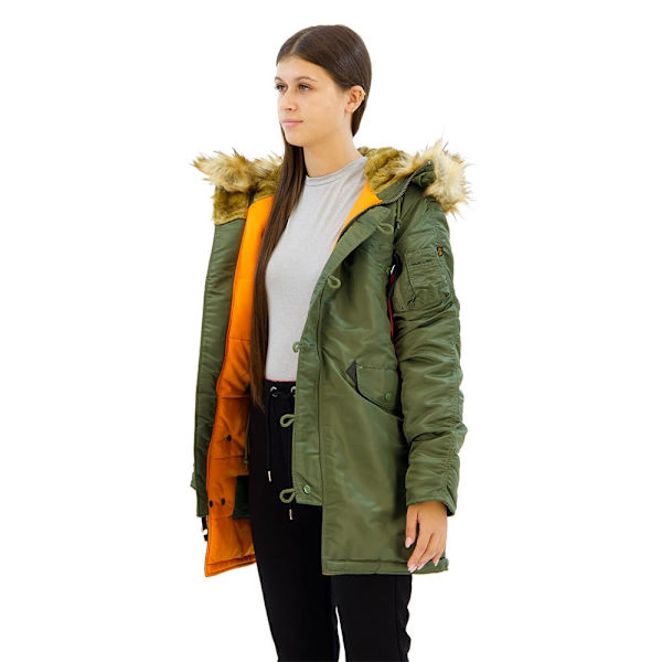 Alpha Industries N3b Vf 59 Kappa Grönt M Kvinna