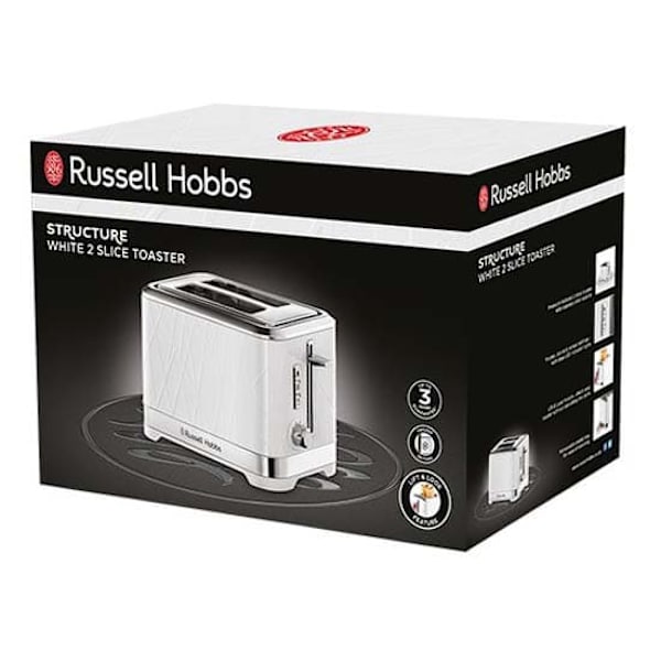 Russell Hobbs Structure Blanco 28090-56 Brødrister 2 Riller  One Size / EU Plug
