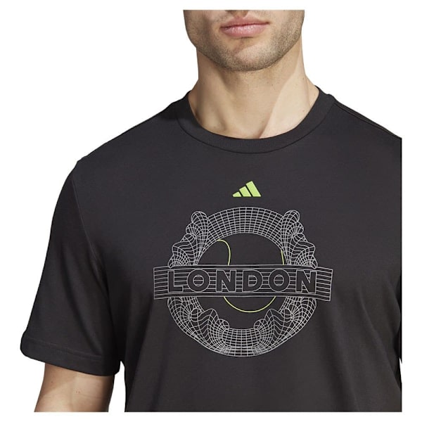 Adidas Kortärmad T-shirt Aeroready Graphic Svart M Man