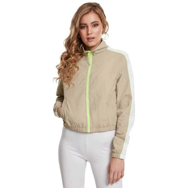 Urban Classics Piped Track Jakke Beige M Kvinde