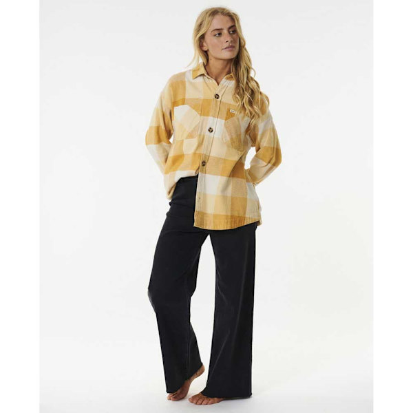 Rip Curl Pitkähihainen Paita La Isla Flannel Keltainen S Nainen