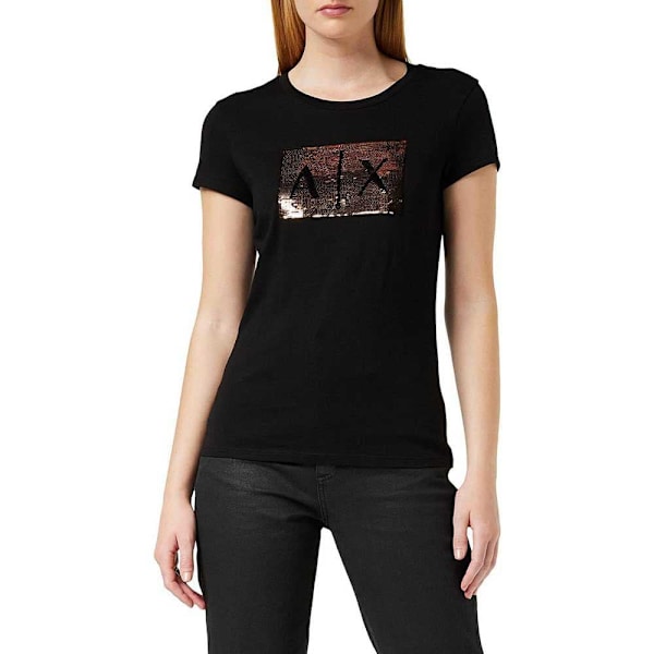 Armani Exchange Kortærmet T-shirt 8nytdl Sort L Kvinde