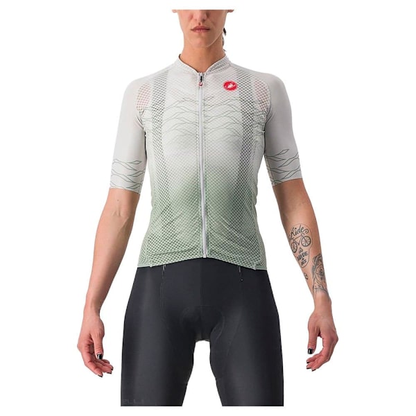 Castelli Kortärmad Tröja Climber´s 2.0 Grönt,Grå S Kvinna