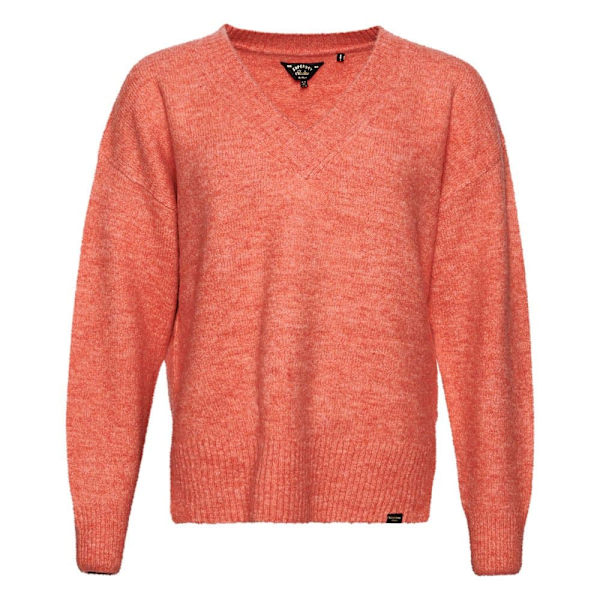 Superdry V-aukkoinen Pusero Oversized Oranssi S Nainen