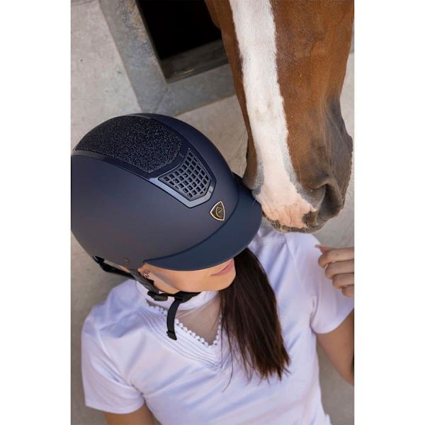 Equitheme Hjälm Airy Sequins Blå 59-61 cm