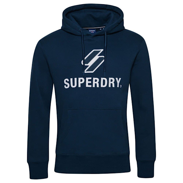 Superdry Hættetrøje Code Sl Stacked Apq Blå S Mand