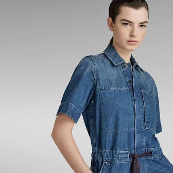 G-star Jumpsuit Army Blå M Kvinna