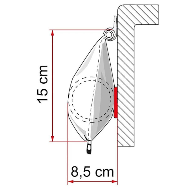 Fiamma Caravanstore Xl 280 Markise Hvid